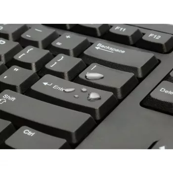 Kensington K63727ES, pilno dydžio (100%), laidinė, USB, membraninė, QWERTY, juoda