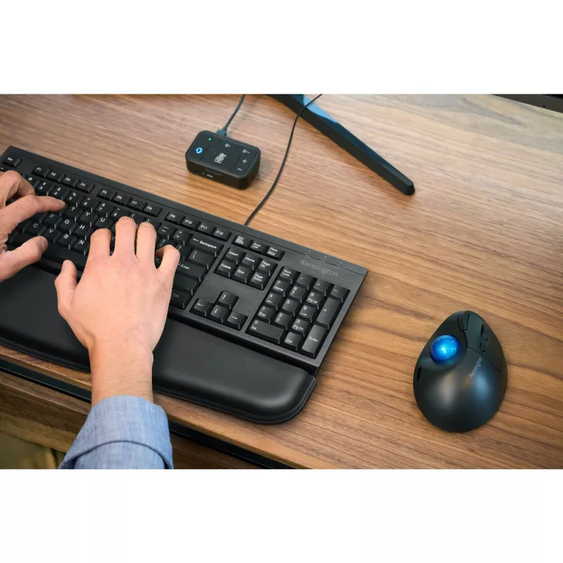Kensington K63727ES, pilno dydžio (100%), laidinė, USB, membraninė, QWERTY, juoda