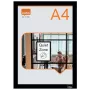 Nobo lipnus magnetinis plakatų rėmelis A4, juodas, A4, oranžinė, vertikaliai / horizontaliai, 235 mm, 5 mm, 325 mm