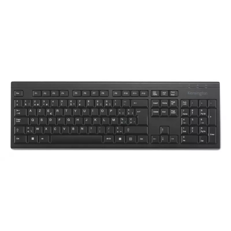 Kensington K75561BE, pilno dydžio (100 %), belaidė, RF belaidė, membraninė, AZERTY, juoda