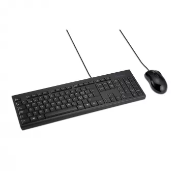 Kensington K75452CH, laidinis, USB, membraninė, QWERTZ, juodas, pelė pridedama