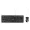 Kensington K75452CH, laidinis, USB, membraninė, QWERTZ, juodas, pelė pridedama