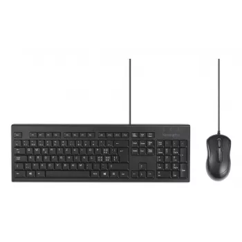 Kensington K75452CH, laidinis, USB, membraninė, QWERTZ, juodas, pelė pridedama