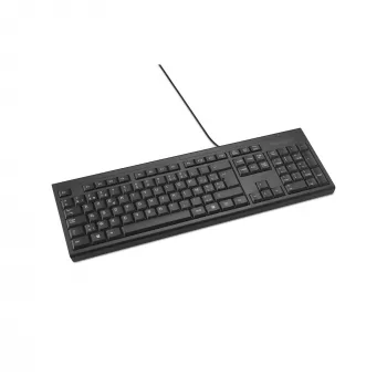 Kensington K63727BE, pilno dydžio (100%), laidinė, USB, membraninė, AZERTY, juoda