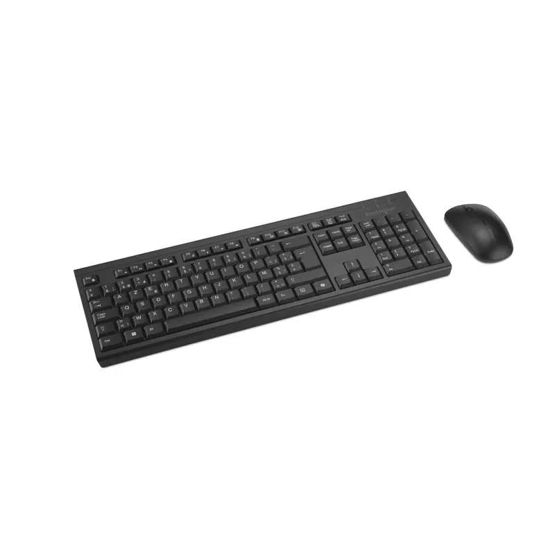 Kensington K75560BE, belaidis, RF belaidis + Bluetooth, membraninis, AZERTY, juodas, pelė komplekte