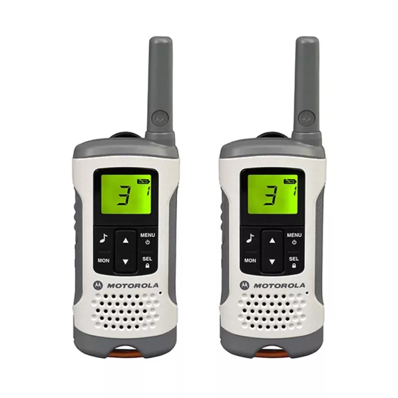 Motorola TLKR T50 dvipusis radijo ryšys 8 kanalai Pilka, Metalinė