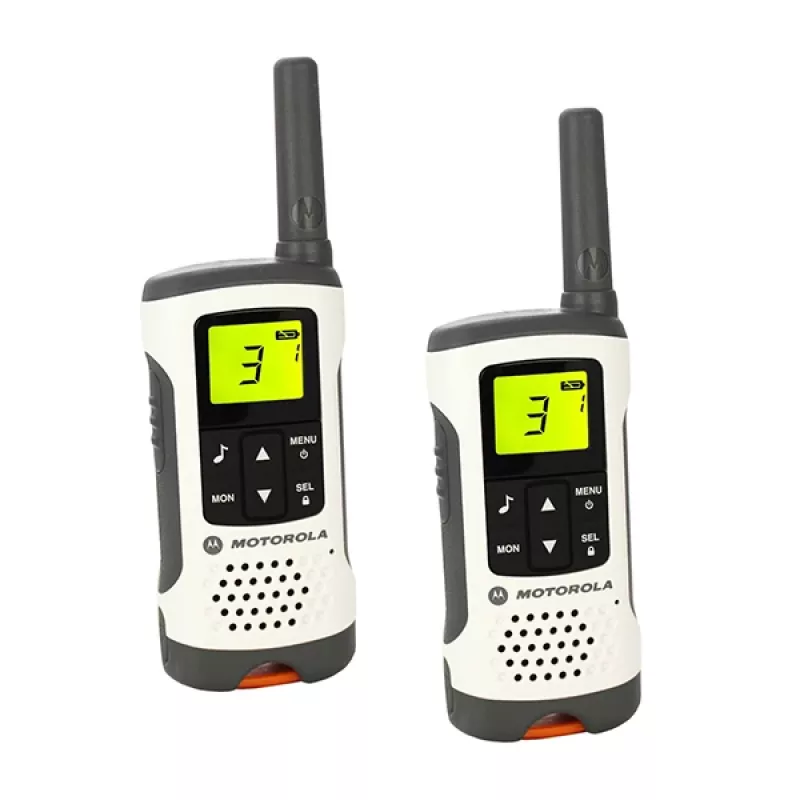 Motorola TLKR T50 dvipusis radijo ryšys 8 kanalai Pilka, Metalinė
