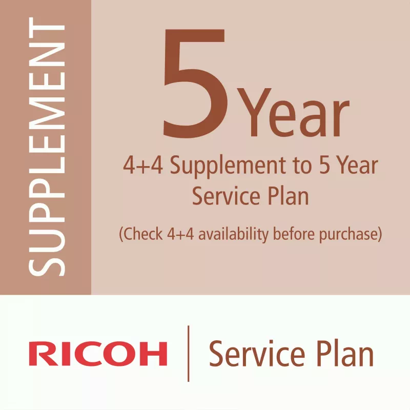 “Ricoh 4+4” priedas prie 5 metų aptarnavimo plano