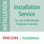 „Ricoh“ diegimo paslauga: 1 skaitytuvui, fi-7600, fi-7700S, fi-7700, fi-6400, fi-7800, fi-7900