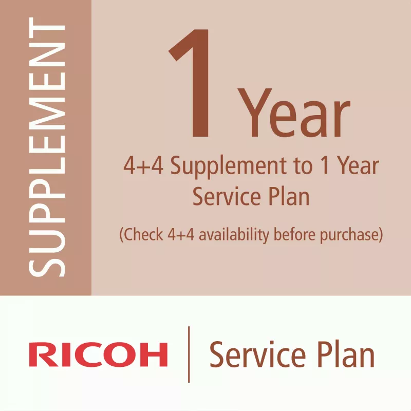 Ricoh 4+4 priedas prie 1 metų aptarnavimo plano