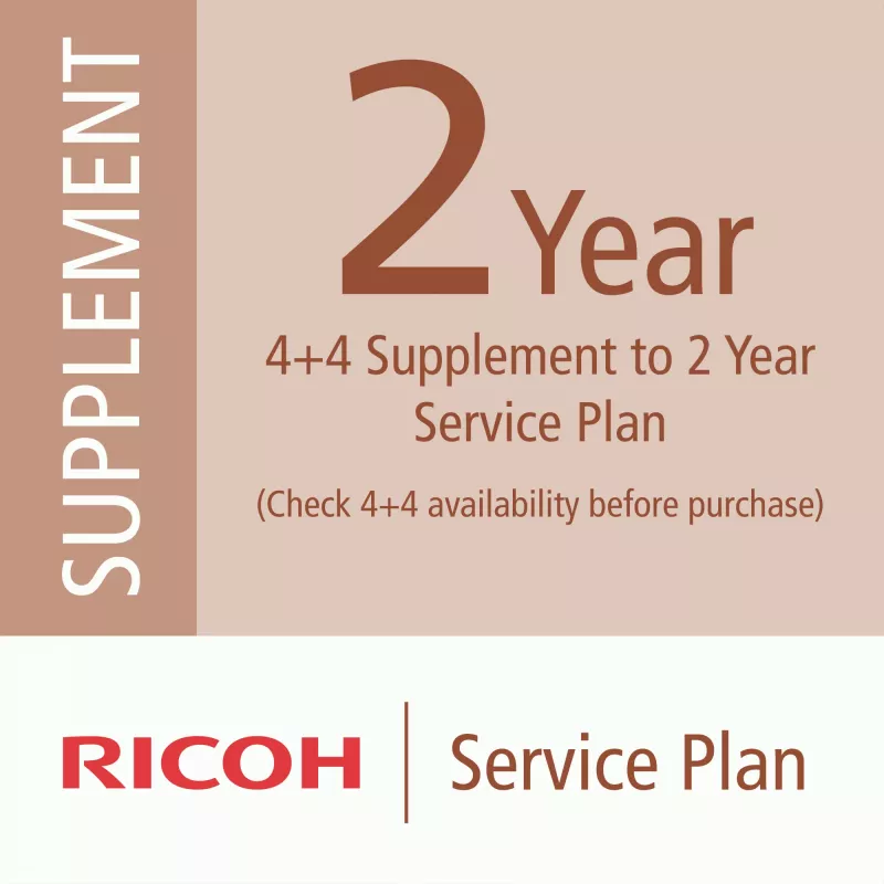 Ricoh 4+4 priedas prie 2 metų aptarnavimo plano