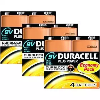 Duracell Plus Power 9v vienkartinė baterija, šarminė