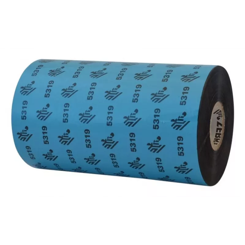 Zebra 5319 performance Wax termo juosta 450 m Juoda