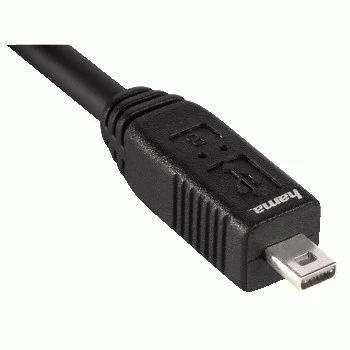 Hama USB 2.0 kabelis, 1.8 m USB kabelis USB A juodas