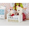 Sylvanian Families Šokoladinio triušio kūdikio rinkinys (kūdikio lovelė), 3 m., įvairiaspalvis, polistirenas, plastikas