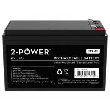 2-Power 2P9-12 UPS baterija Sandari švino rūgšties (VRLA) 12 V 9 Ah