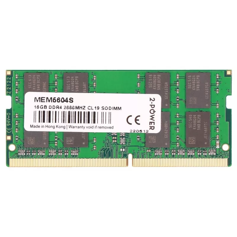 2-Power MEM5604S atminties modulis 16 GB 1 x 16 GB DDR4 260 kontaktų SO-DIMM