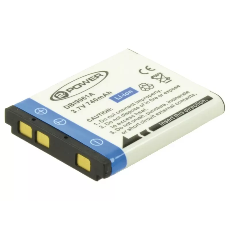 2-Power skaitmeninio fotoaparato baterija 3,7 V 600 mAh