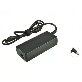 2-Power maitinimo adapteris 19,5 V 45 W su maitinimo kabeliu, vidaus, 110–240 V, 19,5 V, kintamosios į nuolatinę srovę, juodas, 47 mm