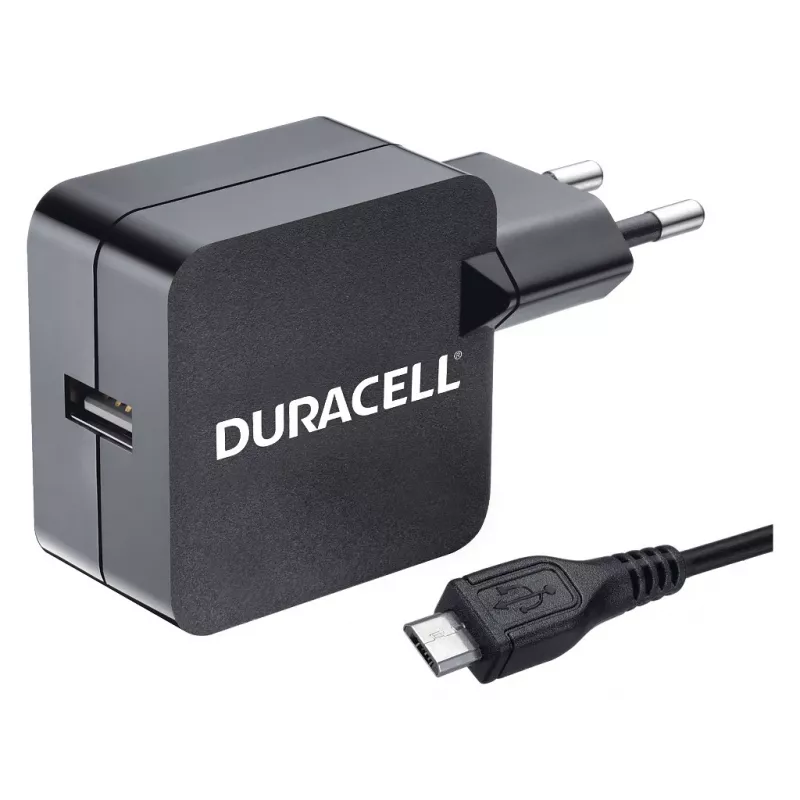 Duracell 2,4 A telefono / planšetinio kompiuterio sieninis įkroviklis, patalpose, AC, 5 V, 2,4 A, juodas