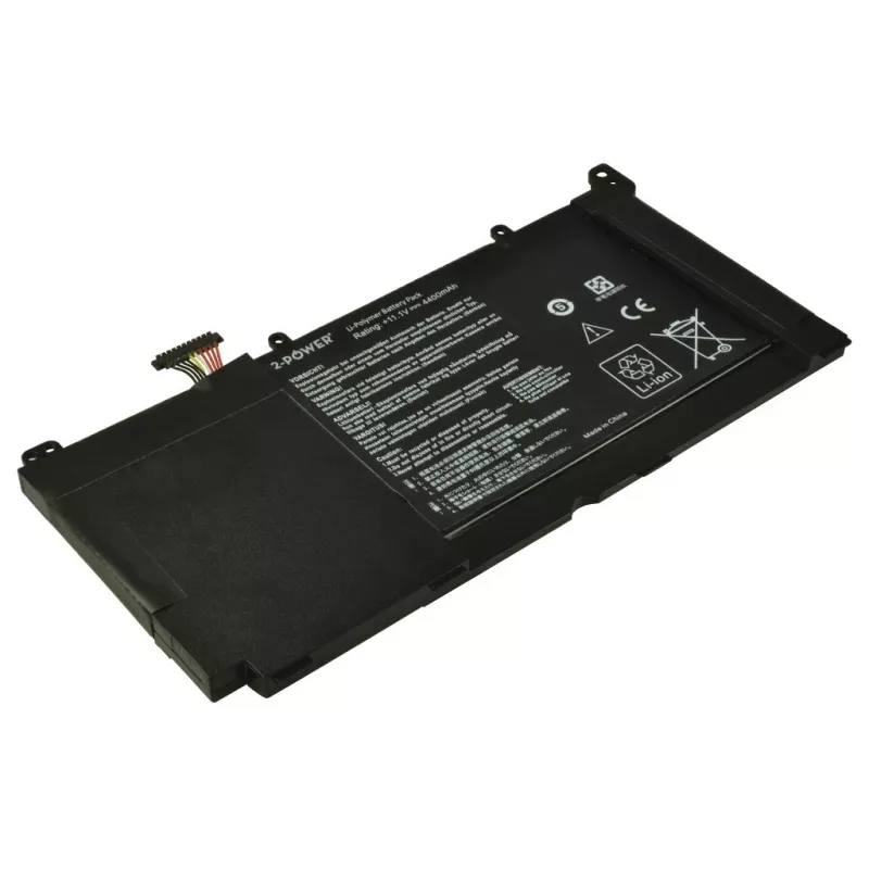 2-Power 11,1V 4400mAh ličio polimero nešiojamojo kompiuterio baterija, Baterija