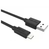 Duracell Sync/Charge Cable 2 Metre Juoda, 2 m, USB A, Lightning, 2.0, Juoda