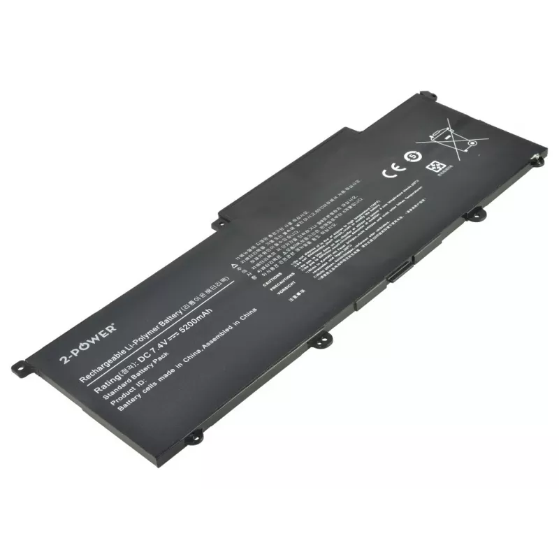 2-Power 7.4V 5200mAh Li-Polimerinė nešiojamojo kompiuterio baterija, Baterija