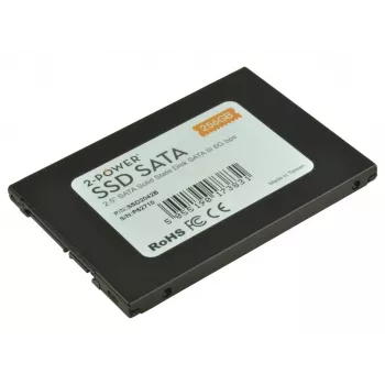 2-Power 256 GB SSD 2.5 SATA 6 Gbps 7 mm, 256 GB, 2,5 colio, 6 Gbit/s