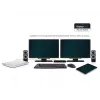 2-Power USB 3.0 Dual Display dokinimo stotelė, dokinimo, 3,5 mm, USB A tipo, USB B tipo, 10,100,1000 Mbit/s, juoda, 5 Gbit/s
