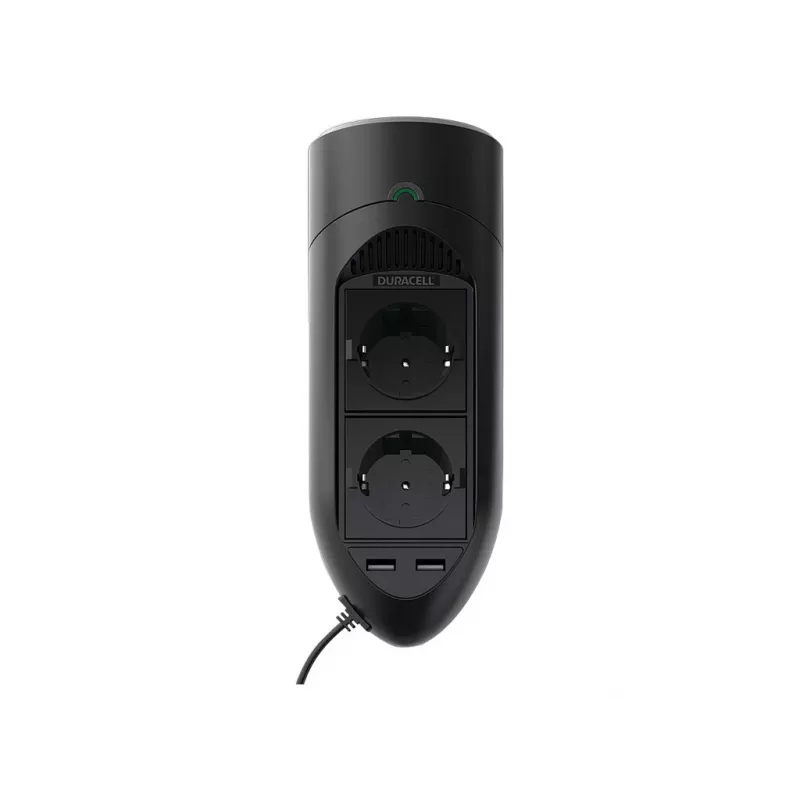Duracell 175W dvigubas EU lizdas inverteris, universalus, vidaus, 12 V, 175 W, 12 V, DC1–DC2