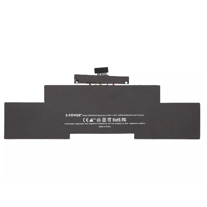 2-Power 11,26 V 8400 mAh ličio polimero nešiojamojo kompiuterio baterija, Baterija, Apple MacBook Pro 15 colių A1398 2013 m. pabaiga (EMC2674, EMC2745), 2014 m. vidurys (EMC 2876, EMC2861)