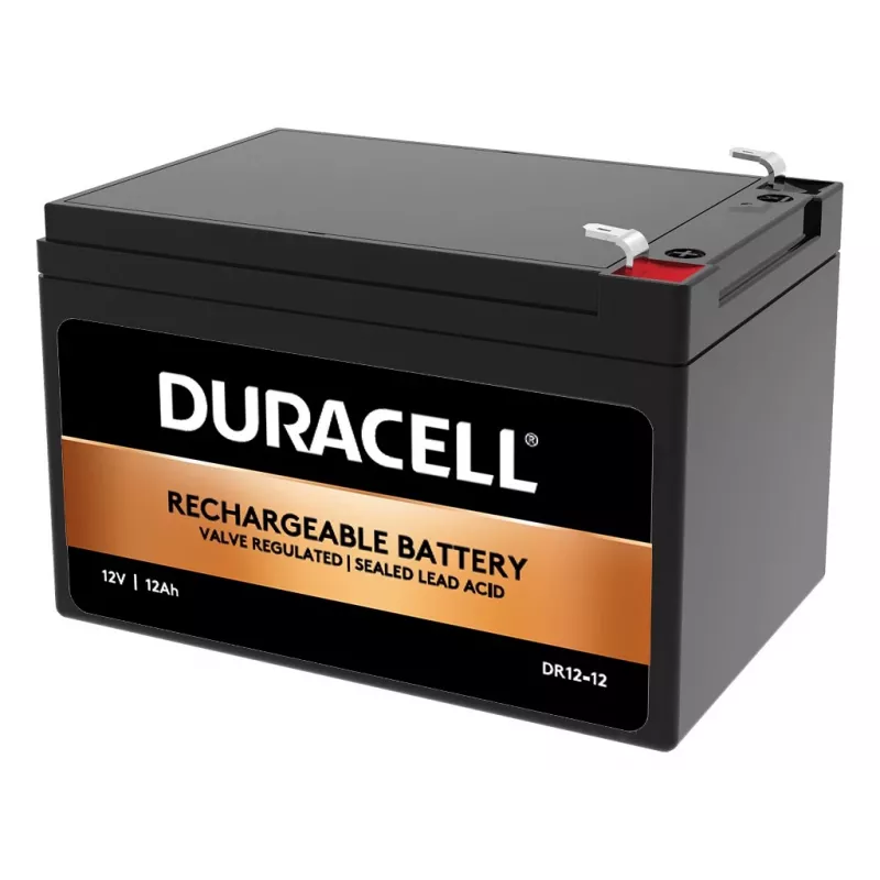 “Duracell” 12V 12Ah VRLA baterija, sandari švino rūgštinė (VRLA), 12 V, 12 Ah, 12 000 mAh, 144 Wh, juoda