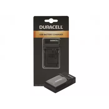 Duracell skaitmeninės kameros baterijos įkroviklis, USB, patalpų baterijų įkroviklis, Nikon EN-EL3e, FujiFilm NP-150, juodas, 5 V, 5 V