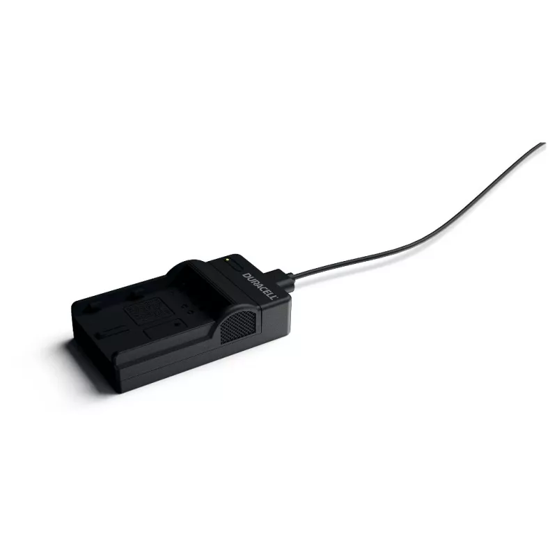 Duracell skaitmeninės kameros baterijos įkroviklis, USB, patalpų baterijų įkroviklis, Nikon EN-EL3e, FujiFilm NP-150, juodas, 5 V, 5 V
