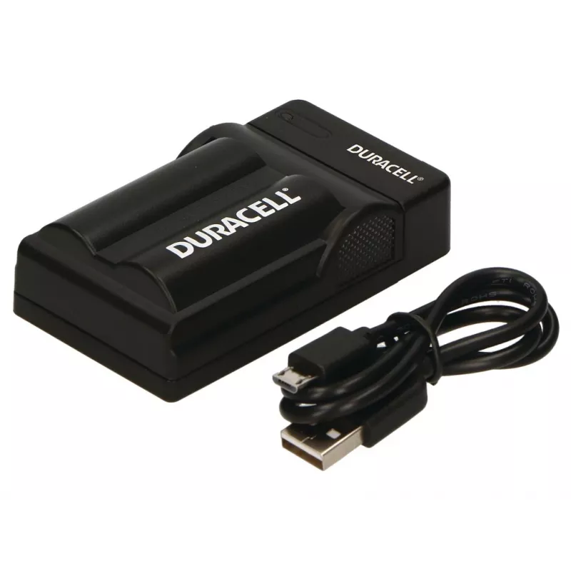 “Duracell” skaitmeninio fotoaparato baterijos įkroviklis, USB, vidaus baterijų įkroviklis, Panasonic CGA-S002E, CGA-S006, juodas, 5 V, 5 V