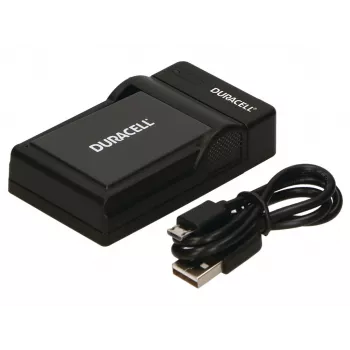 Duracell skaitmeninio fotoaparato baterijos įkroviklis, USB, vidaus baterijų įkroviklis, Panasonic DMW-BLD10E, juoda, 5 V, 5 V