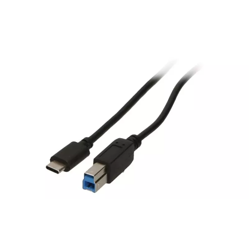 2-Power CAB5014A USB kabelis 1 m USB C USB B Juoda