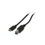 2-Power CAB5014A USB kabelis 1 m USB C USB B Juoda