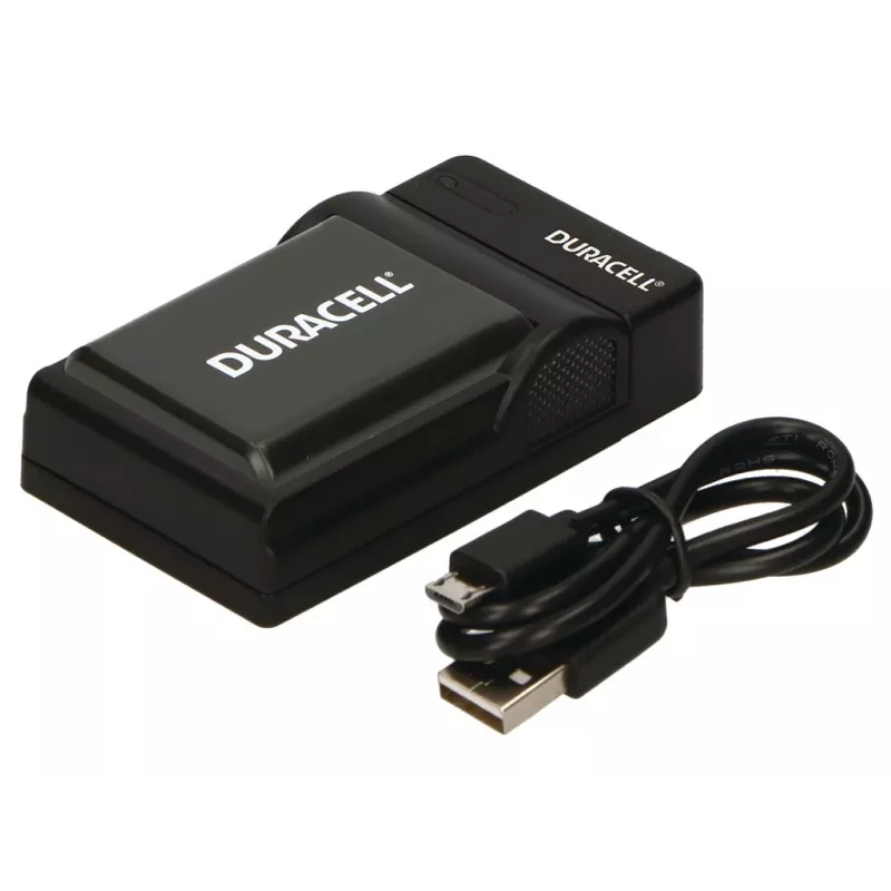 Duracell skaitmeninių fotoaparatų akumuliatorių įkroviklis, USB, Vidaus akumuliatorių įkroviklis, Sony NP-F550, NP-FM500H, NP-FM50, Juoda, 5 V, 5 V