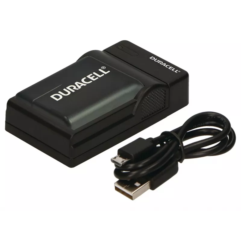 Duracell skaitmeninio fotoaparato baterijos įkroviklis, USB, patalpų akumuliatorių įkroviklis, juodas, 5 V, 5 V, 5 V