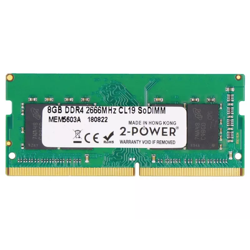 2-Power MEM5603A atminties modulis 8 GB 1 x 8 GB DDR4 260 kontaktų SO-DIMM