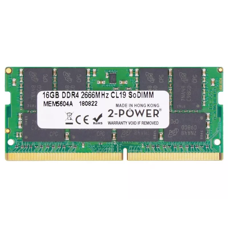 2-Power MEM5604A atminties modulis 16 GB 1 x 16 GB DDR4 260 kontaktų SO-DIMM