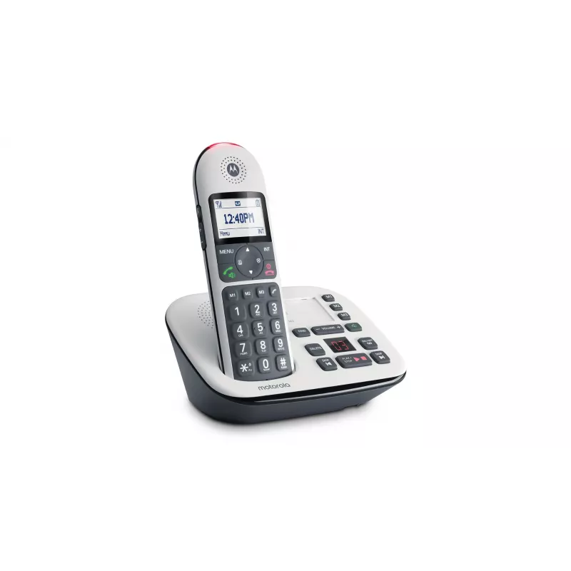 Motorola CD5011 išmanusis telefonas skambinančiojo ID pilka, sidabrinė