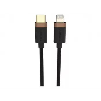 Duracell USB9022A lightning laidas, juodas