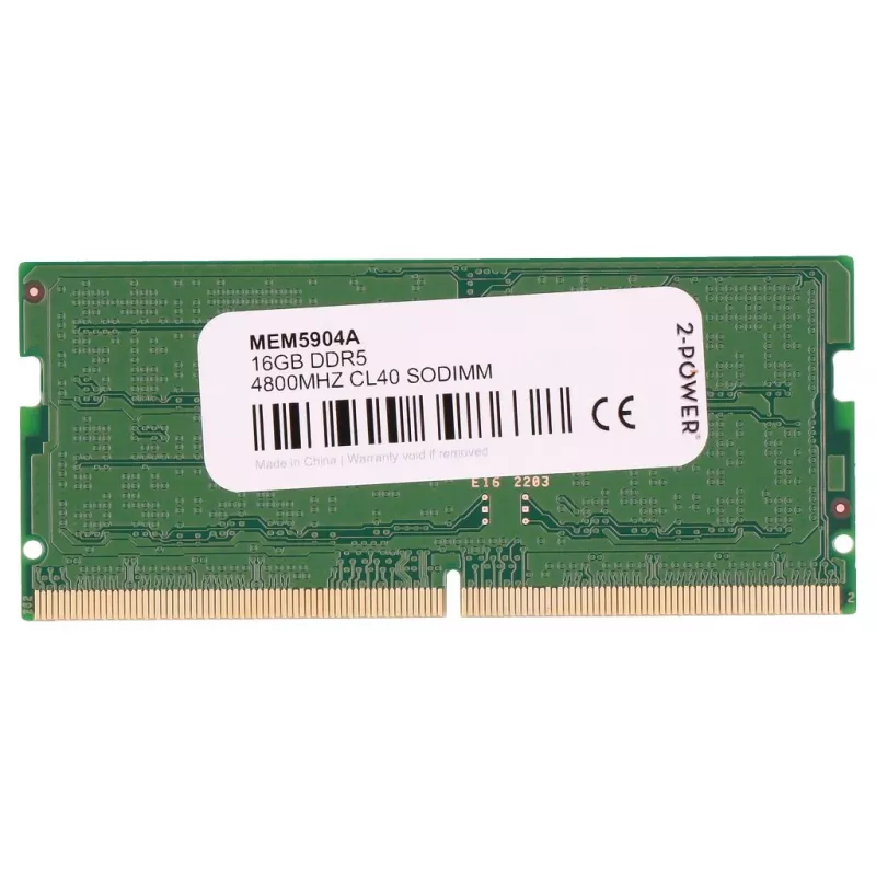 2-Power MEM5904A atminties modulis 16 GB 1 x 16 GB DDR5 262 kontaktų SO-DIMM
