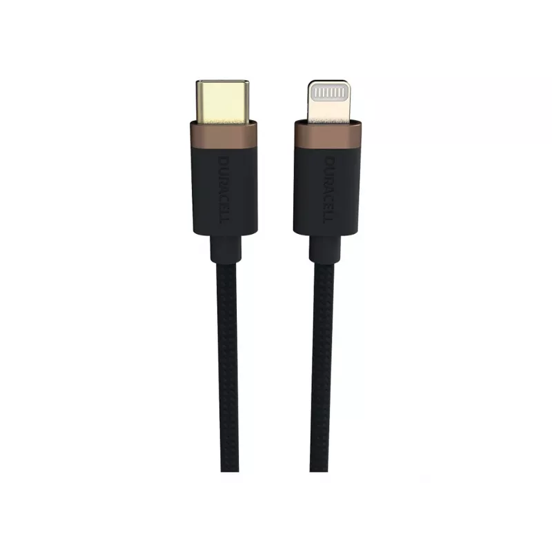 Duracell USB9012A lightning laidas 1 m Juoda