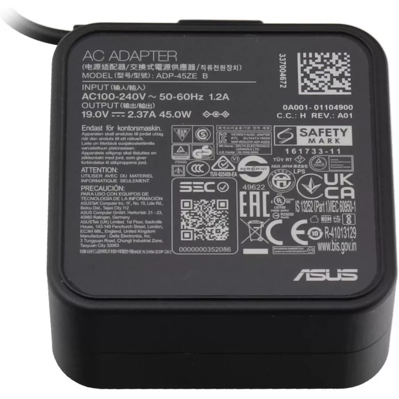 Origin Storage ASUS kintamosios srovės adapteris 19V 45W cilindrinis antgalis, įskaitant maitinimo laidą