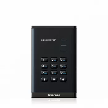 iStorage diskAshur PRO3 SSD 256-bit 2TB FIPS 140-3 Level 3, 2 TB, 2,5 colio, USB Type-A / USB Type-C, 3.2 Gen 1 (3.1 Gen 1), 448 MB/s, juodas