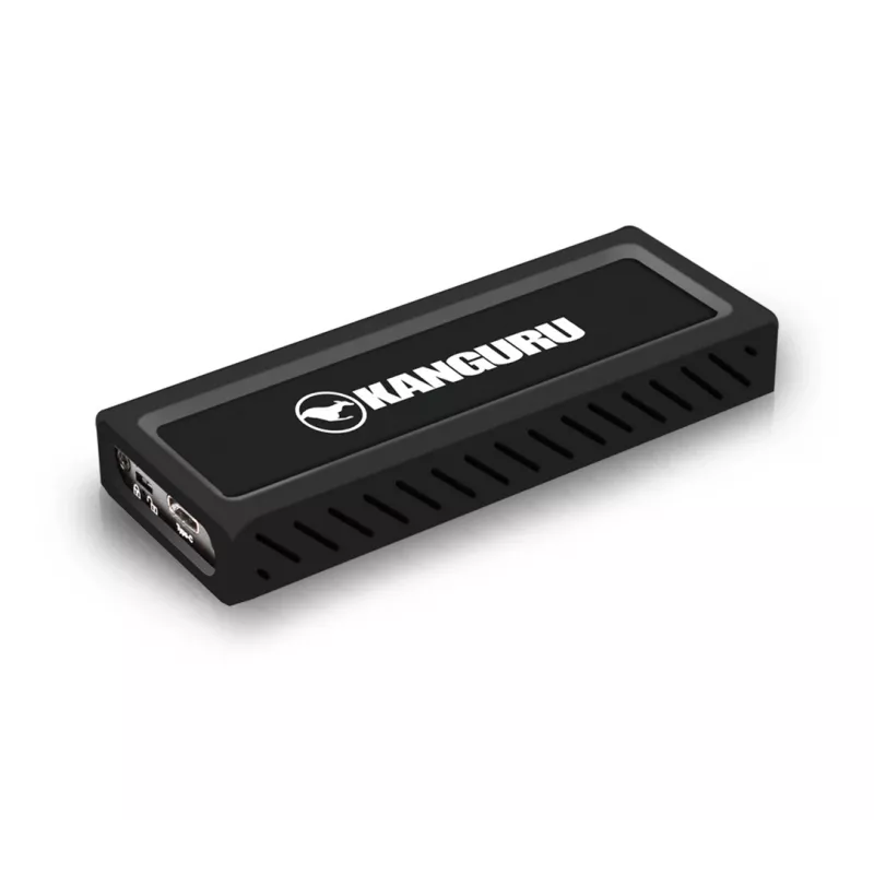 iStorage Kanguru UltraLock Superspeed+ USB-C M.2 NVMe Išorinis SSD 2 TB | Saugus nešiojamasis kietojo kūno diskas | Fizinio rašymo apsaugos jungiklis | Saugi programinė įranga | TAA atitinkantis |