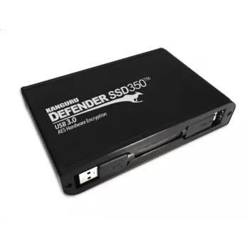 iStorage Kanguru Defender SSD350 2 TB| FIPS 140-2 sertifikuotas | aparatiniu būdu šifruotas kietojo kūno diskas | 2,5 colio išorinis | SATA (SATA/600) | TAA reikalavimus atitinkantis